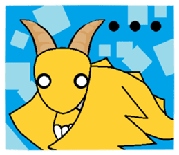 Cute Demon Dragon - Toby sticker #14074479
