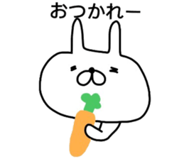 Mr. handwriting rabbit2 sticker #14074592