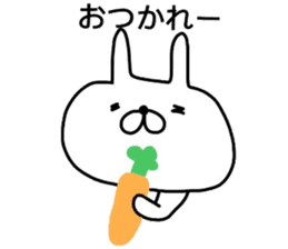 Mr. handwriting rabbit2 sticker #14074592