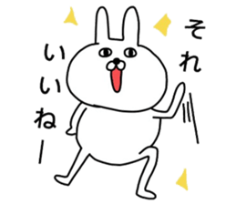 Mr. handwriting rabbit2 sticker #14074606