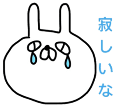 Mr. handwriting rabbit2 sticker #14074608