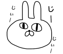Mr. handwriting rabbit2 sticker #14074611