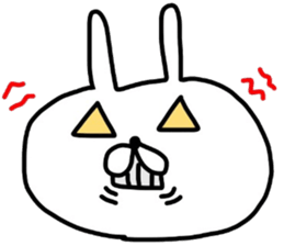 Mr. handwriting rabbit2 sticker #14074613