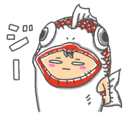 araburu kigurumi osakanakun sticker #14074614