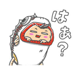 araburu kigurumi osakanakun sticker #14074617