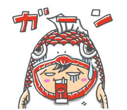 araburu kigurumi osakanakun sticker #14074622