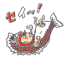 araburu kigurumi osakanakun sticker #14074640