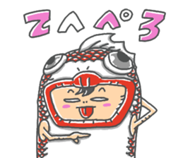 araburu kigurumi osakanakun sticker #14074648