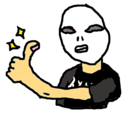 JAPANESE MASK MAN sticker #14074898