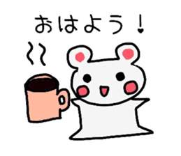 Cute bearish rabit (Japanese) sticker #14075094