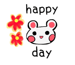 Cute bearish rabit (Japanese) sticker #14075096