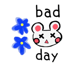 Cute bearish rabit (Japanese) sticker #14075097