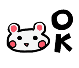 Cute bearish rabit (Japanese) sticker #14075104