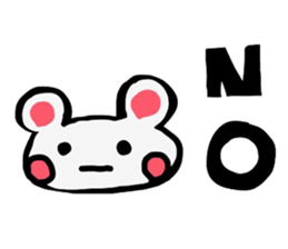Cute bearish rabit (Japanese) sticker #14075105