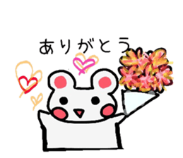 Cute bearish rabit (Japanese) sticker #14075120