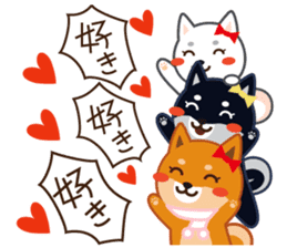 Shiba dog "MUSASHI" 10 winter sticker #14076211