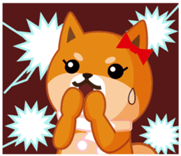 Shiba dog "MUSASHI" 10 winter sticker #14076213