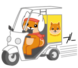 Shiba dog "MUSASHI" 10 winter sticker #14076215