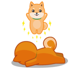 Shiba dog "MUSASHI" 10 winter sticker #14076217
