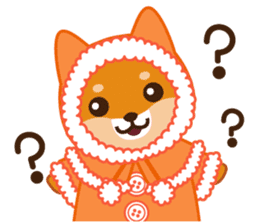 Shiba dog "MUSASHI" 10 winter sticker #14076218