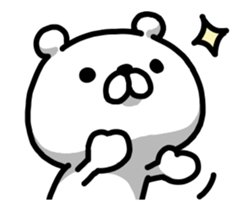 Shaking! Bear bold sticker #14077628