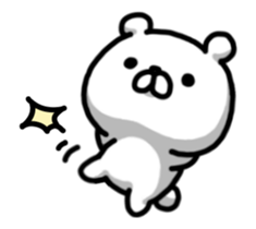 Shaking! Bear bold sticker #14077642