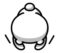 Shaking! Bear bold sticker #14077643