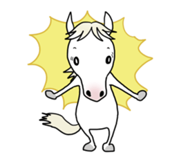 Horse of bipedalism Sticker2! sticker #14077833