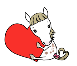 Horse of bipedalism Sticker2! sticker #14077834