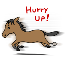 Horse of bipedalism Sticker2! sticker #14077841