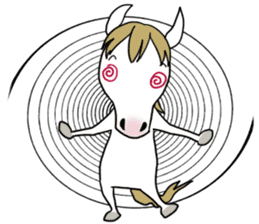 Horse of bipedalism Sticker2! sticker #14077845