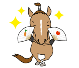 Horse of bipedalism Sticker2! sticker #14077860