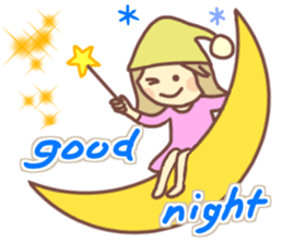 Sticker of girl and dog sticker #14077907