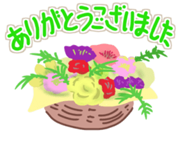 Sticker of girl and dog sticker #14077915