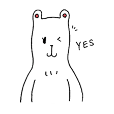 White bear Merry. sticker #14078112