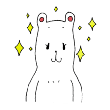 White bear Merry. sticker #14078115