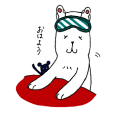 White bear Merry. sticker #14078116