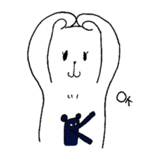 White bear Merry. sticker #14078119