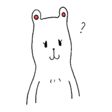 White bear Merry. sticker #14078122