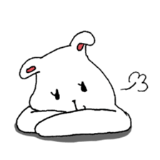 White bear Merry. sticker #14078129