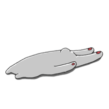 White bear Merry. sticker #14078130