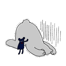 White bear Merry. sticker #14078131