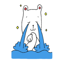 White bear Merry. sticker #14078133