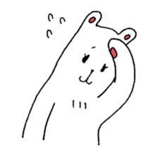 White bear Merry. sticker #14078137