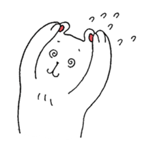 White bear Merry. sticker #14078138