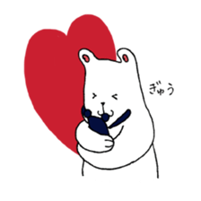 White bear Merry. sticker #14078139