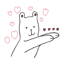 White bear Merry. sticker #14078140