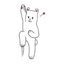 White bear Merry. sticker #14078141