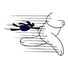 White bear Merry. sticker #14078142