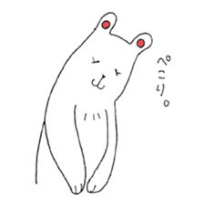 White bear Merry. sticker #14078143